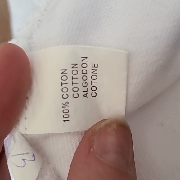 Vest Size Small/Medium White Distressed Denim Embellished Pink Butterflies  Cute - Picture 7 of 7